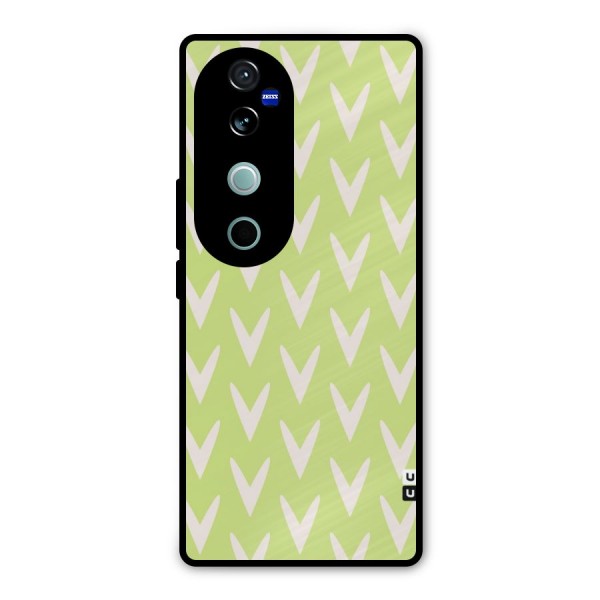 Pastel Green Grass Metal Back Case for Vivo V40 Pro