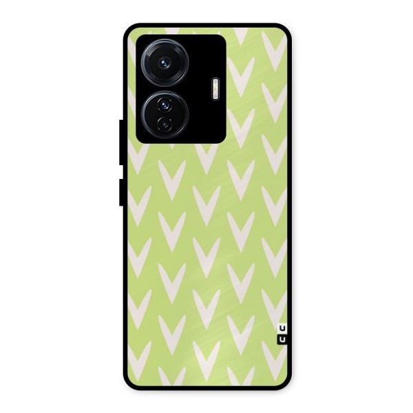 Pastel Green Grass Metal Back Case for iQOO Z6