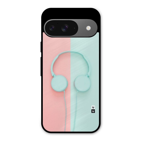 Pastel Headphones Metal Back Case for Google Pixel 9