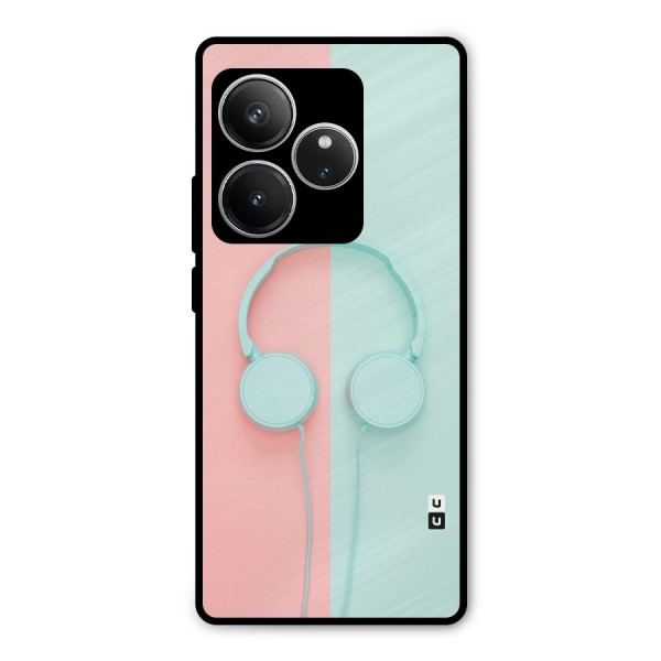 Pastel Headphones Metal Back Case for Realme GT 6