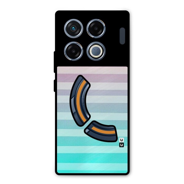 Pastel Ombre Metal Back Case for Infinix GT 20 Pro