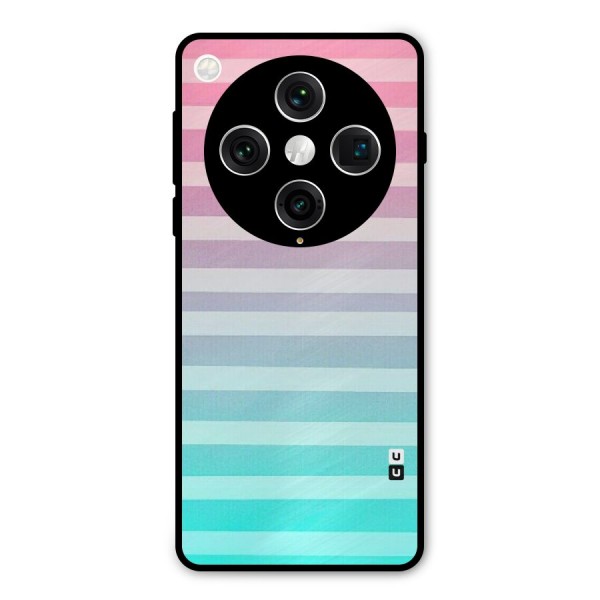 Pastel Ombre Metal Back Case for Oppo Find X8 Pro