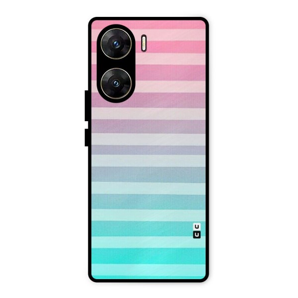 Pastel Ombre Metal Back Case for Vivo V29e