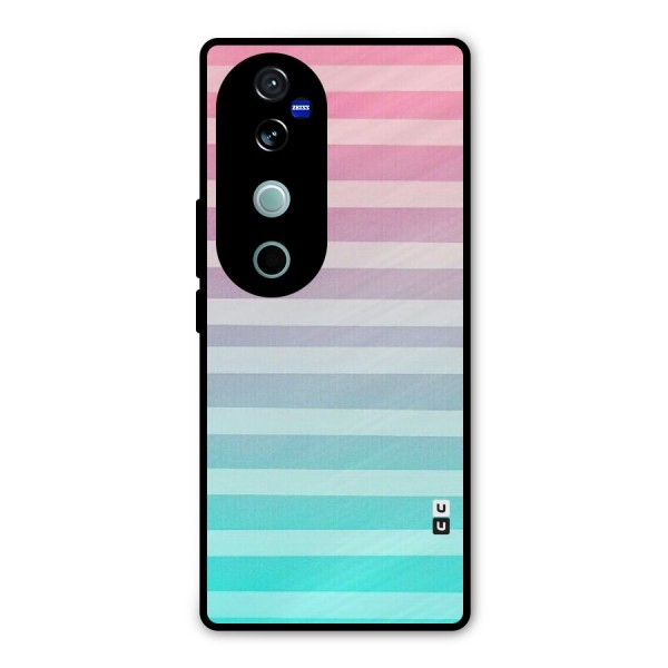 Pastel Ombre Metal Back Case for Vivo V40 Pro