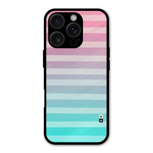 Pastel Ombre Metal Back Case for iPhone 16 Pro