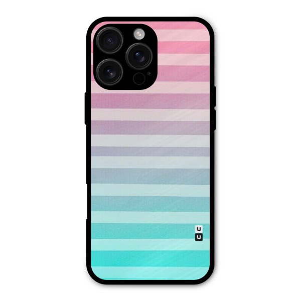 Pastel Ombre Metal Back Case for iPhone 16 Pro Max