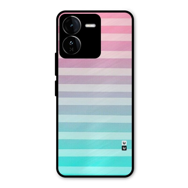 Pastel Ombre Metal Back Case for iQOO Z9