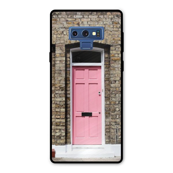 Pastel Pink Door Metal Back Case for Galaxy Note 9