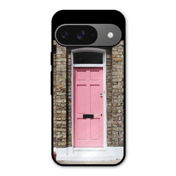 Pastel Pink Door Metal Back Case for Google Pixel 9