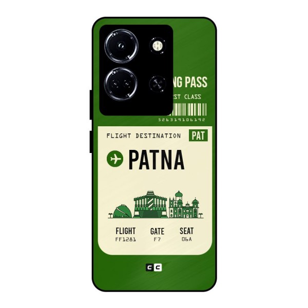 Patna Boarding Pass Metal Back Case for Infinix Note 30 5G