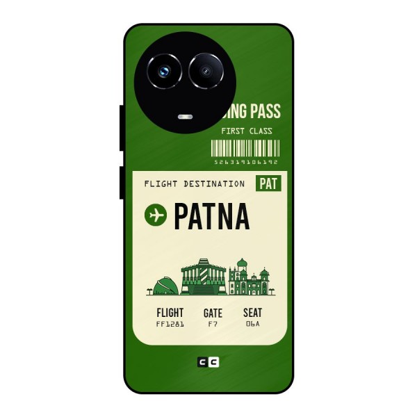 Patna Boarding Pass Metal Back Case for Realme 11 5G