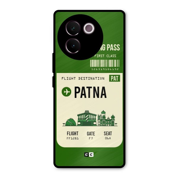 Patna Boarding Pass Metal Back Case for Vivo V30e