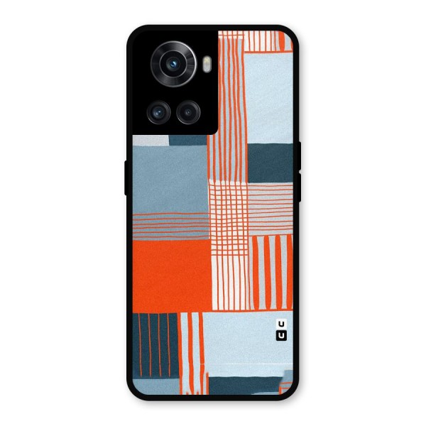 Pattern In Lines Metal Back Case for OnePlus 10R