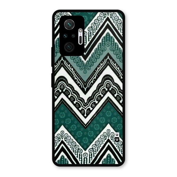 Patterned Chevron Metal Back Case for Redmi Note 10 Pro Max