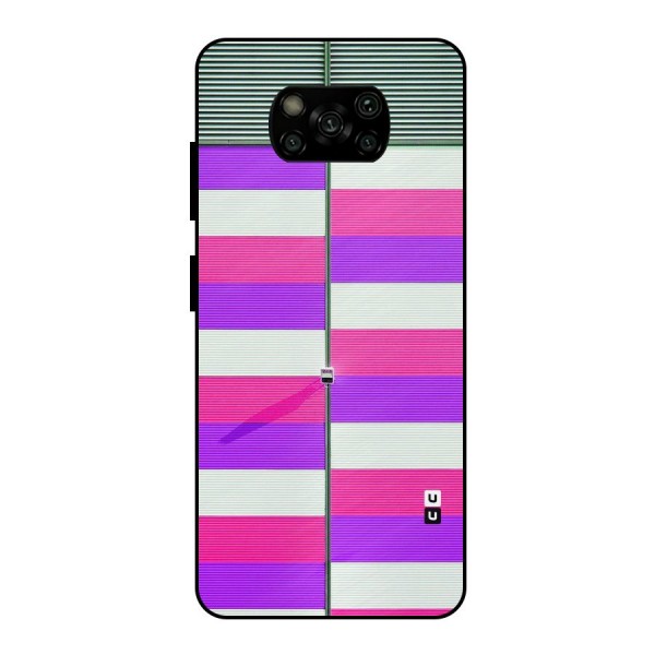 Patterns City Metal Back Case for Poco X3