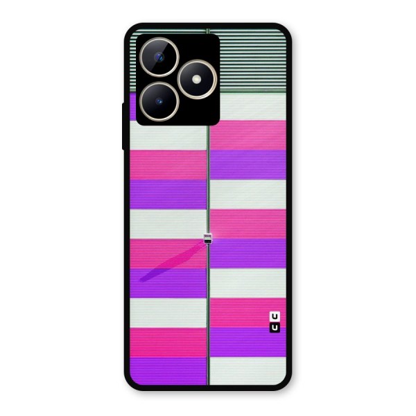 Patterns City Metal Back Case for Realme C53