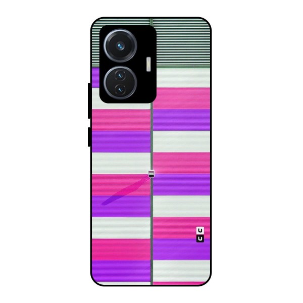 Patterns City Metal Back Case for iQOO Z6 44W