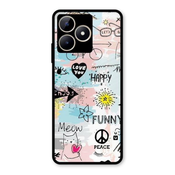 Peace And Funny Metal Back Case for Realme C53