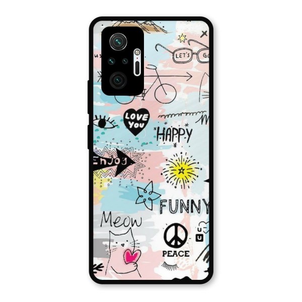 Peace And Funny Metal Back Case for Redmi Note 10 Pro Max