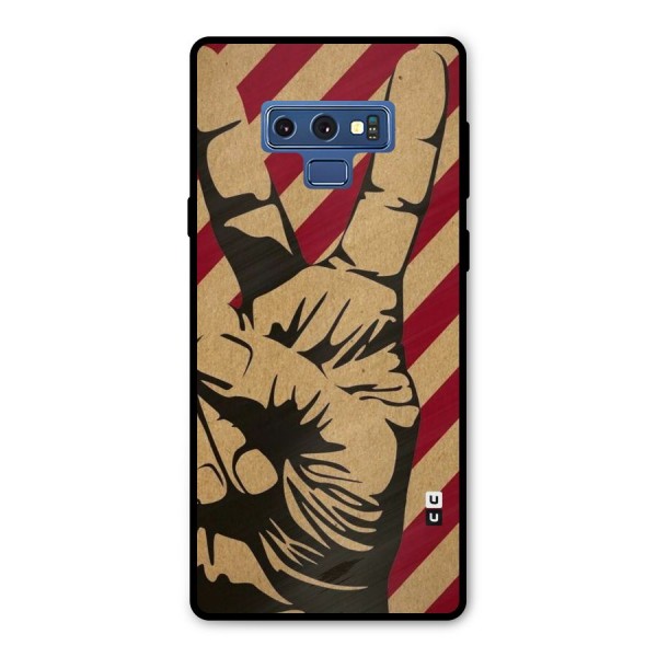 Peace Stripes Metal Back Case for Galaxy Note 9