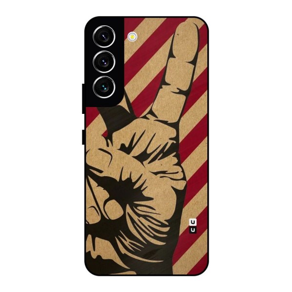 Peace Stripes Metal Back Case for Galaxy S22 5G