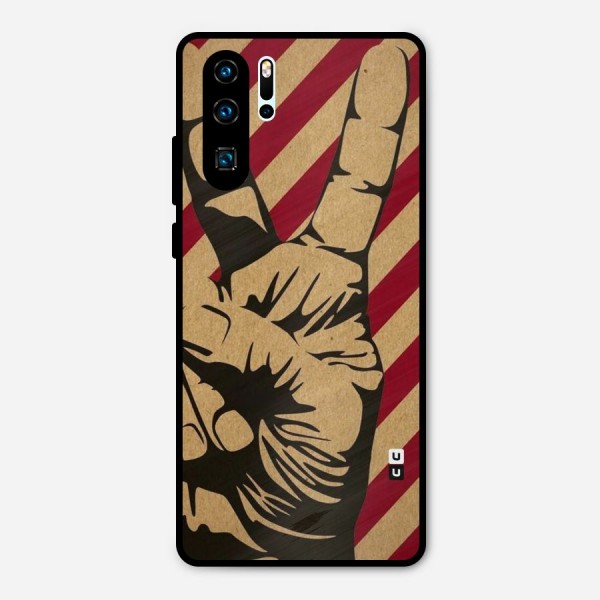 Peace Stripes Metal Back Case for Huawei P30 Pro