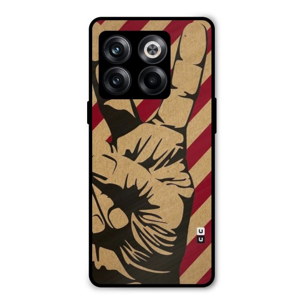 Peace Stripes Metal Back Case for OnePlus 10T