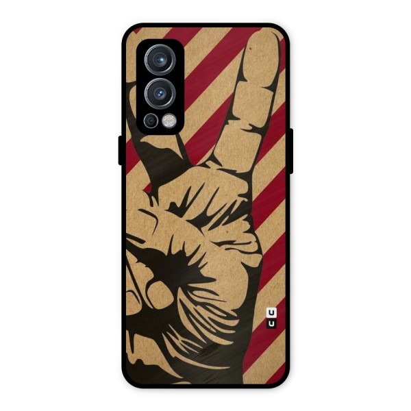 Peace Stripes Metal Back Case for OnePlus Nord 2 5G