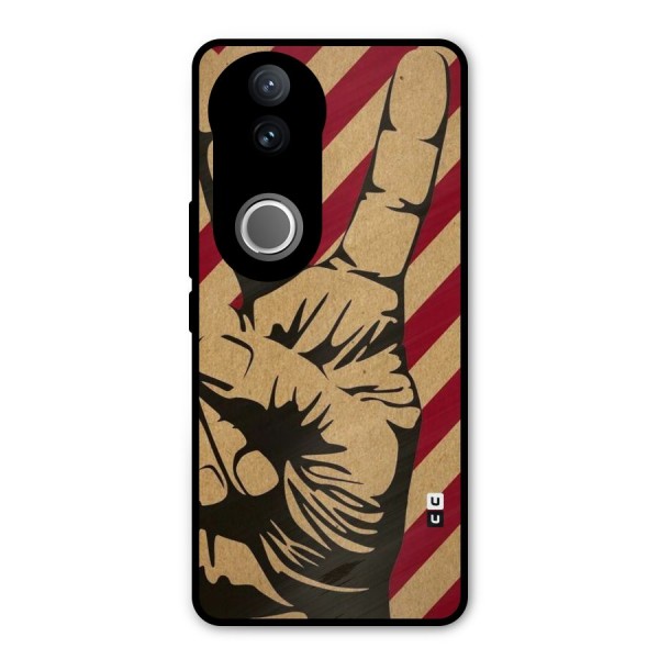 Peace Stripes Metal Back Case for Vivo V50e
