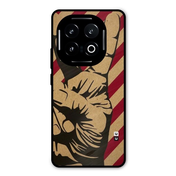 Peace Stripes Metal Back Case for iQOO 13