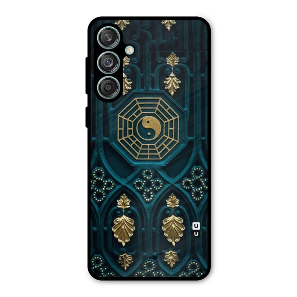 Peace Web Design Metal Back Case for Galaxy M55 5G