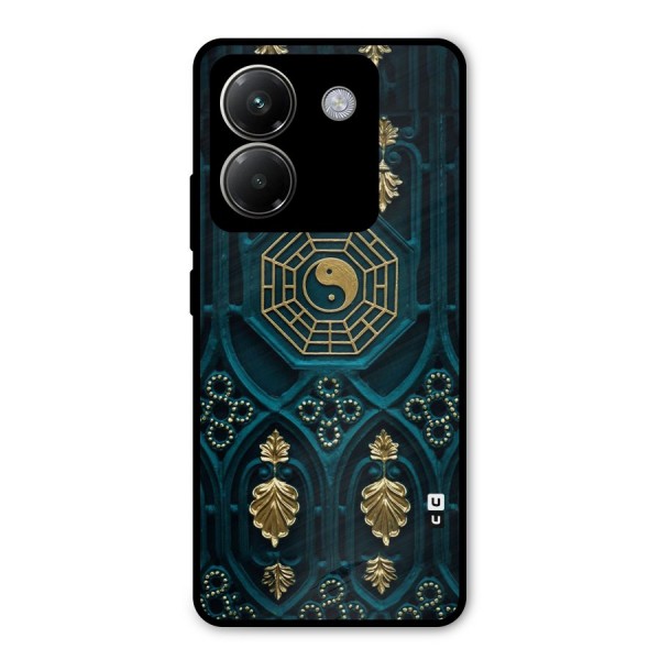Peace Web Design Metal Back Case for Poco M7 Pro 5G