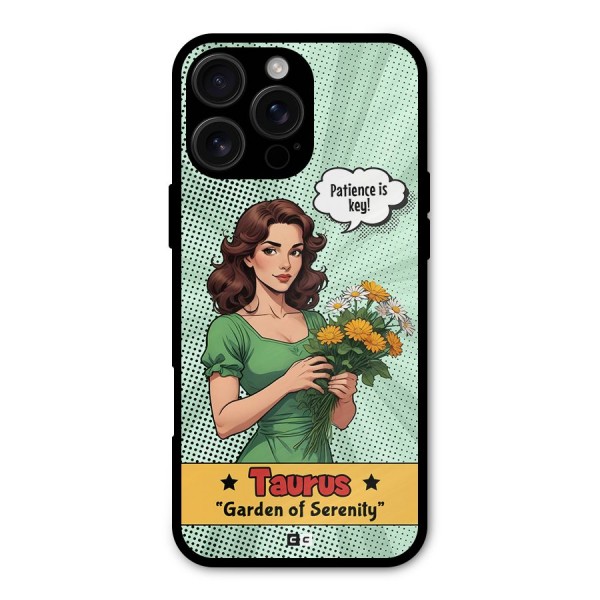Peaceful Taurus Metal Back Case for iPhone 16 Pro Max