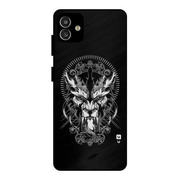Pencil Art Lion Illustration Metal Back Case for Galaxy M13 5G