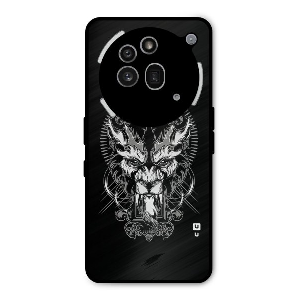 Pencil Art Lion Illustration Metal Back Case for Nothing Phone 3a Pro