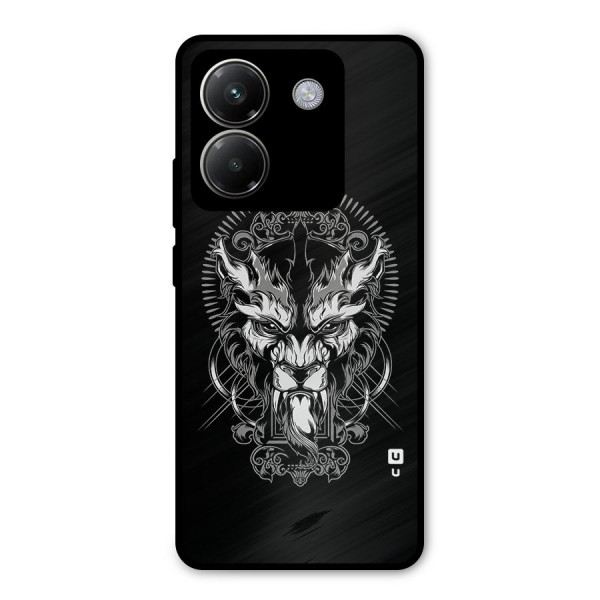 Pencil Art Lion Illustration Metal Back Case for Poco M7 Pro 5G