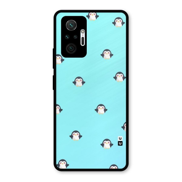 Penguins Pattern Print Metal Back Case for Redmi Note 10 Pro Max