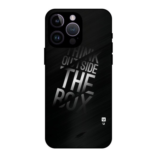 Perspective Thinking Metal Back Case for iPhone 14 Pro Max