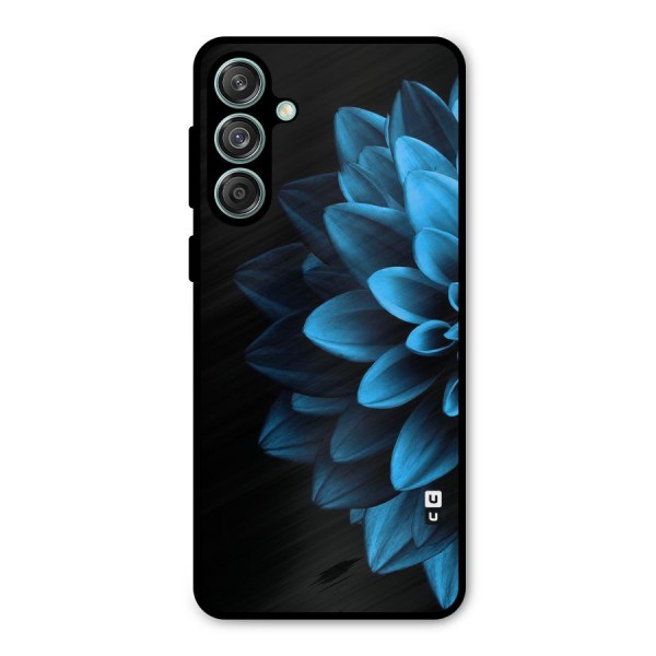Petals In Blue Metal Back Case for Galaxy M55 5G