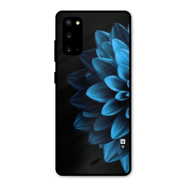 Petals In Blue Metal Back Case for Galaxy S20