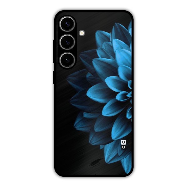 Petals In Blue Metal Back Case for Galaxy S24 Plus