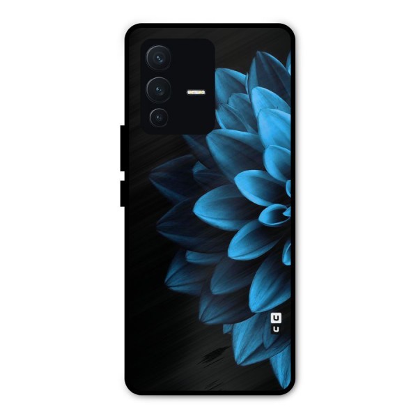 Petals In Blue Metal Back Case for Vivo V23 Pro