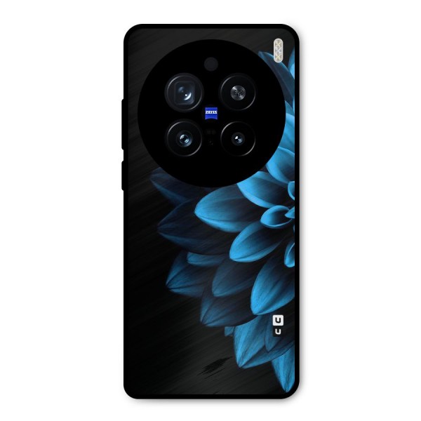 Petals In Blue Metal Back Case for Vivo X200 Pro