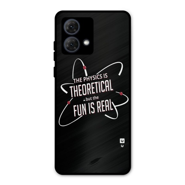 Physics Theoretical Fun Real Metal Back Case for Moto G84