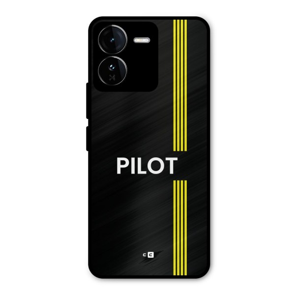 Pilot Stripes Metal Back Case for iQOO Z9