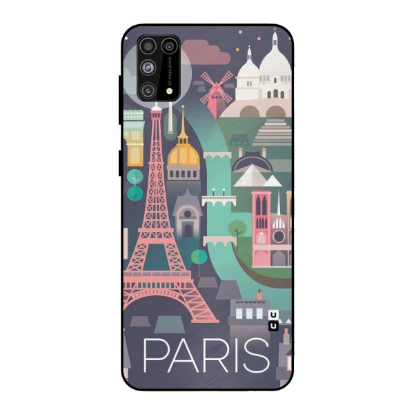 Pink Cute Tower Metal Back Case for Galaxy F41