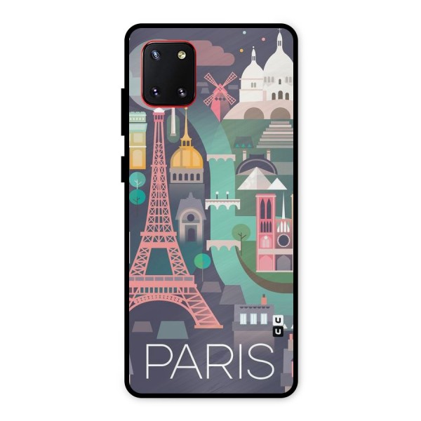 Pink Cute Tower Metal Back Case for Galaxy Note 10 Lite
