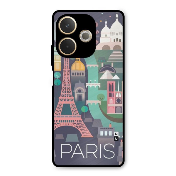 Pink Cute Tower Metal Back Case for Oppo A5 Pro