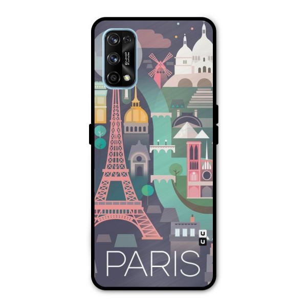 Pink Cute Tower Metal Back Case for Realme 7 Pro