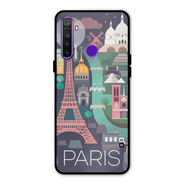 Pink Cute Tower Metal Back Case for Realme Narzo 10